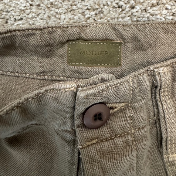 MOTHER Flare & Wide Leg Jeans in Olive - Picture 7 of 10